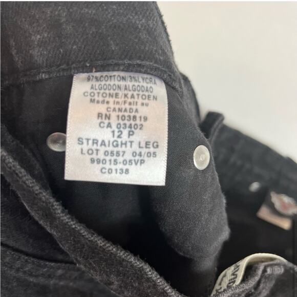 Harley Davidson black straight leg jeans - Picture 8 of 8